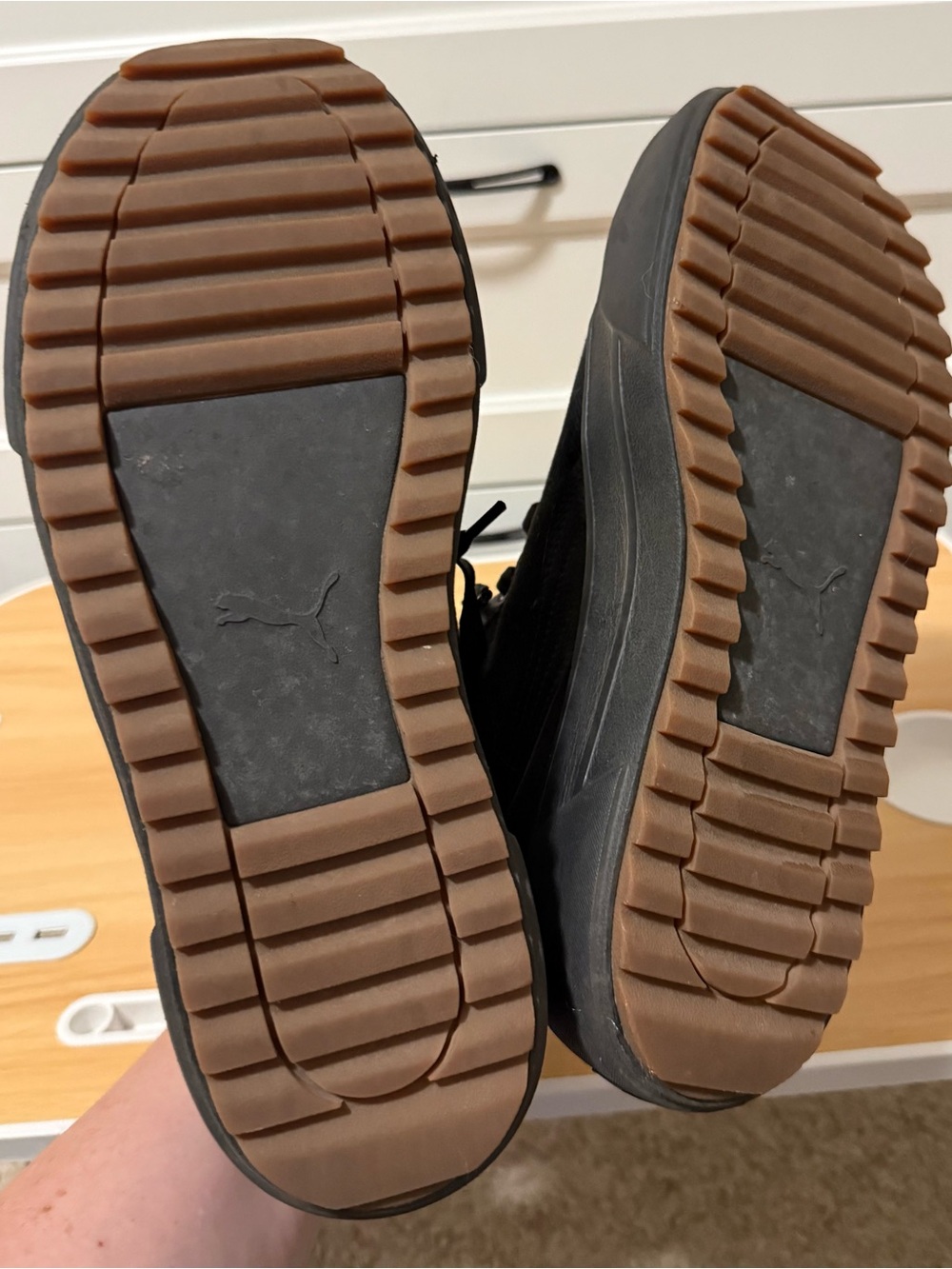 Puma Black High-Top Platform Sneakers - Picture 6 of 6